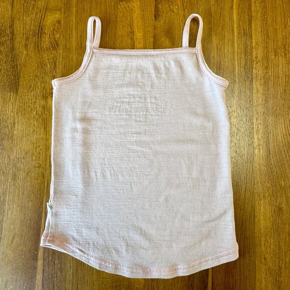 SMALLS Merino Wool Pink Tank Top Girls 3-4 Lightweight Base Layer Cami Singlet - Picture 2 of 5